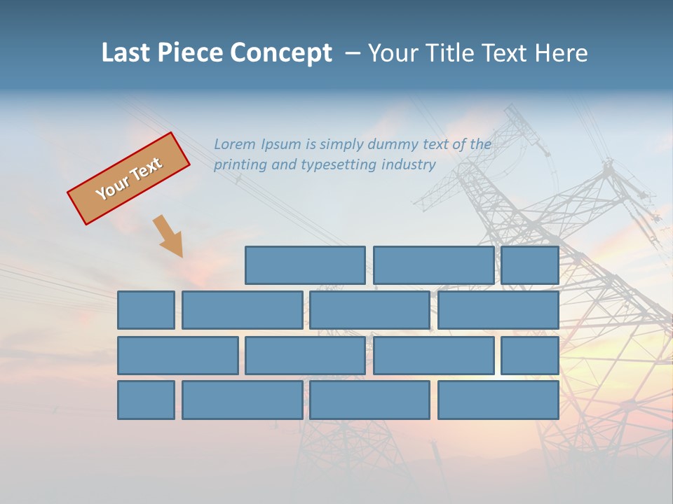 Pylon Energetic Tower PowerPoint Template