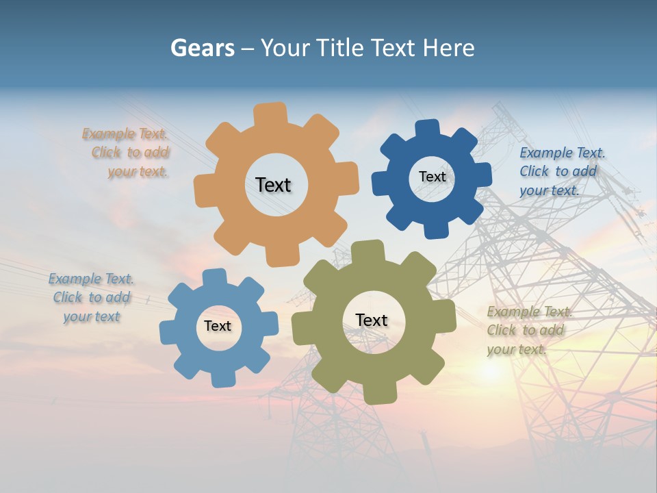 Pylon Energetic Tower PowerPoint Template