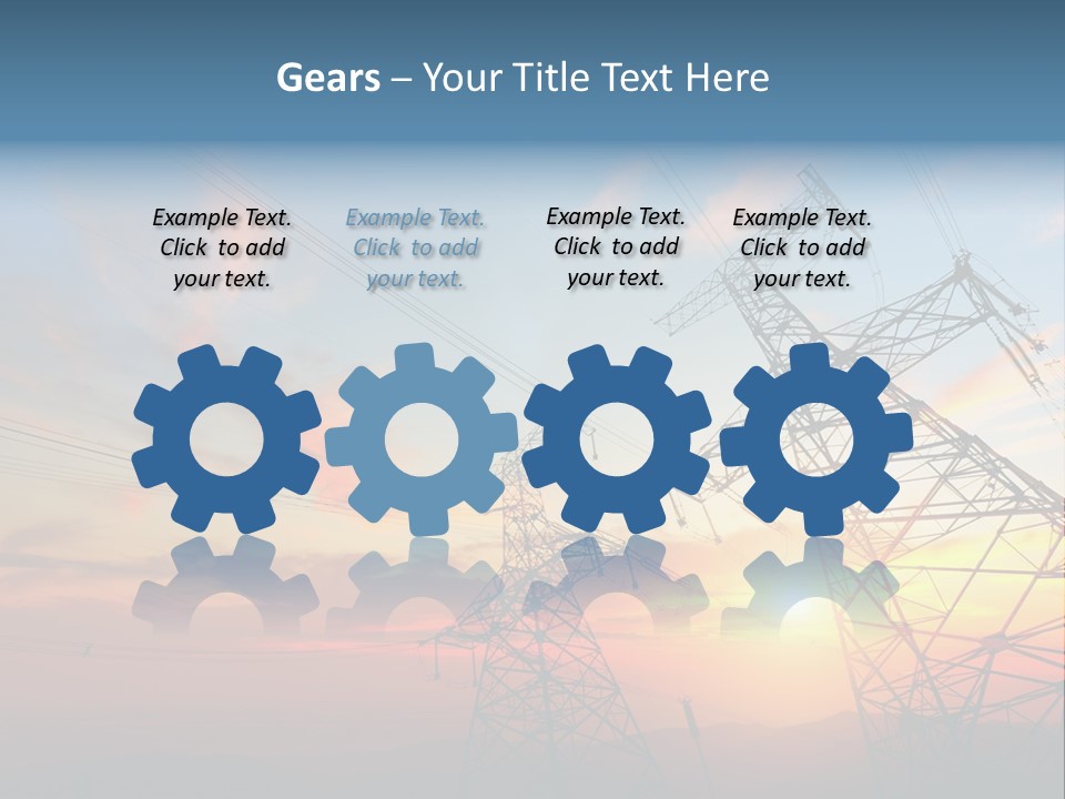 Pylon Energetic Tower PowerPoint Template