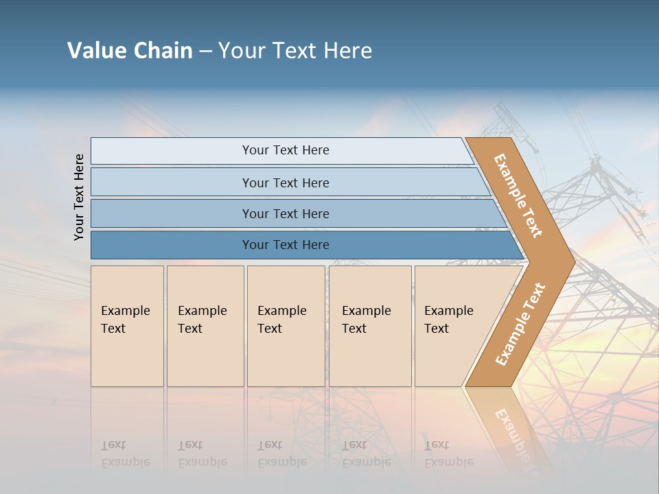 Pylon Energetic Tower PowerPoint Template
