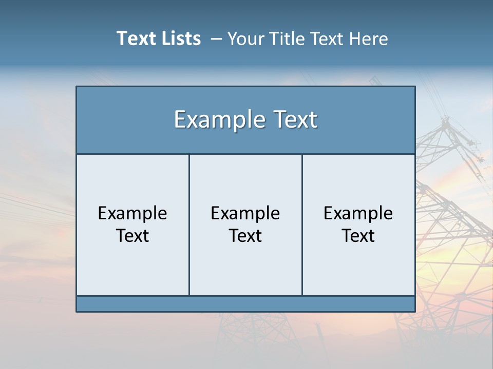 Pylon Energetic Tower PowerPoint Template