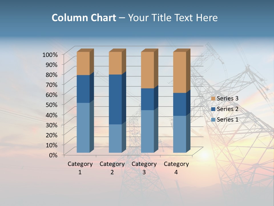 Pylon Energetic Tower PowerPoint Template