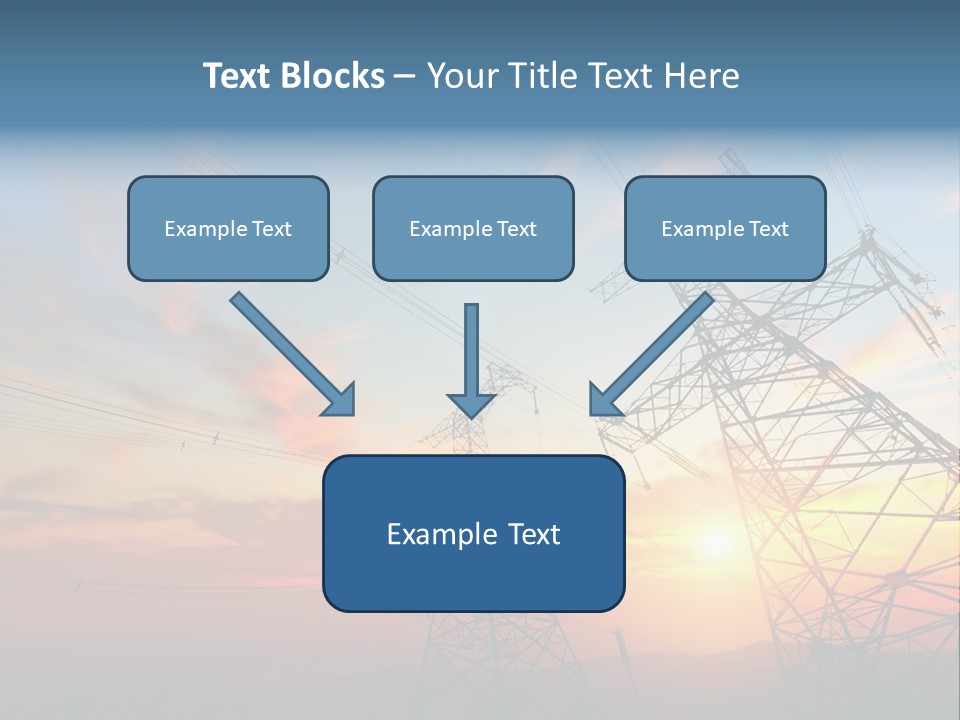 Pylon Energetic Tower PowerPoint Template