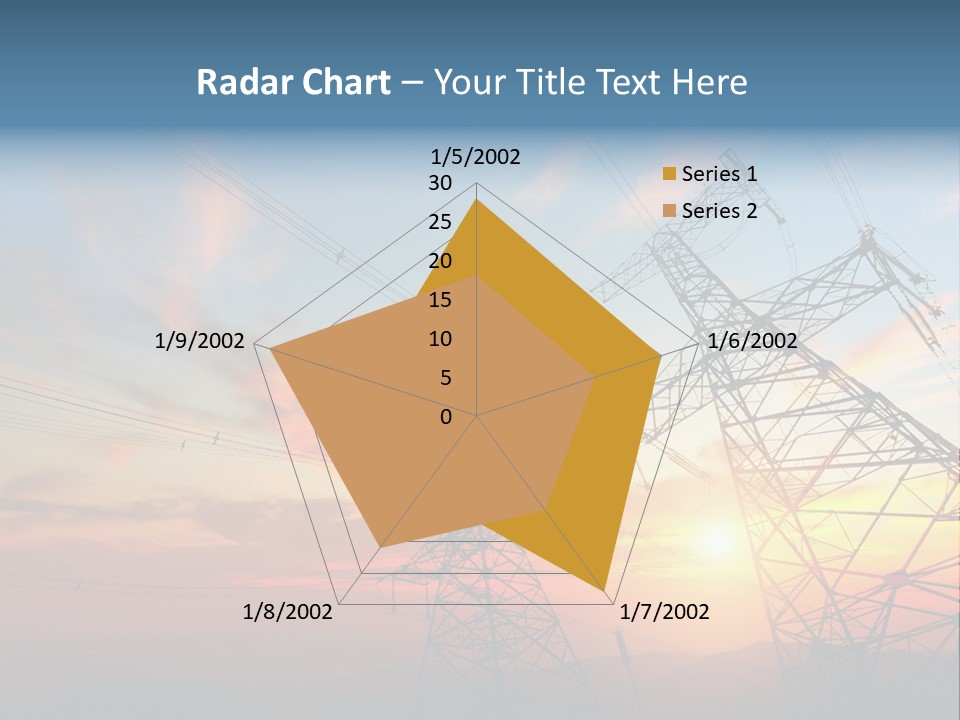 Pylon Energetic Tower PowerPoint Template