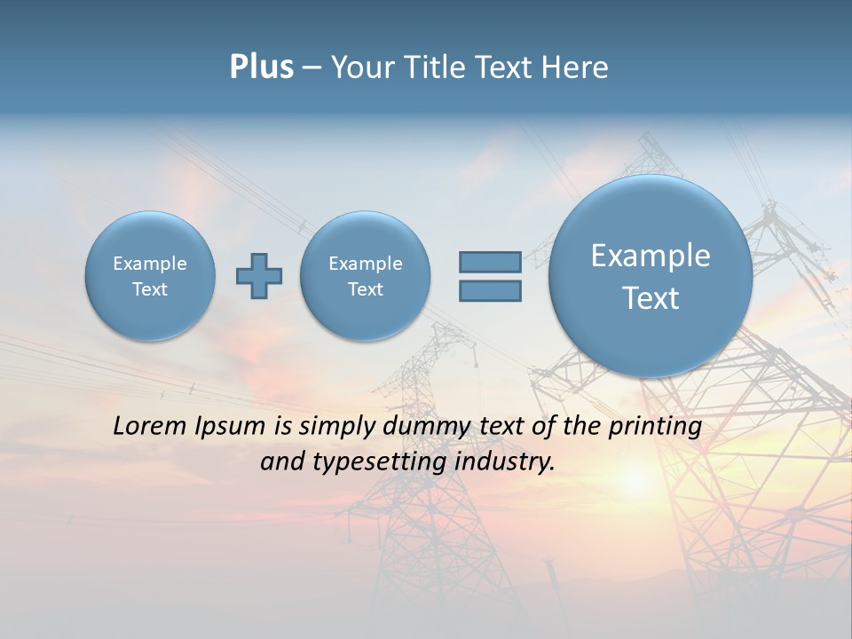 Pylon Energetic Tower PowerPoint Template