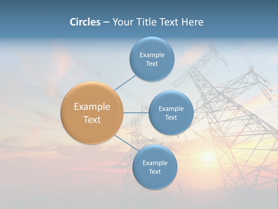 Pylon Energetic Tower PowerPoint Template