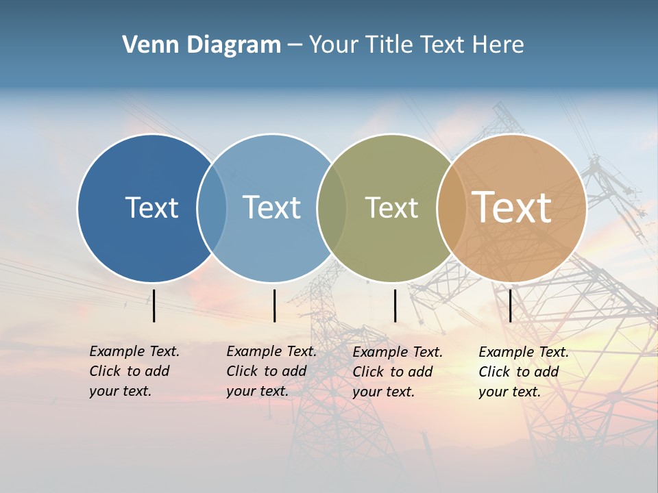Pylon Energetic Tower PowerPoint Template