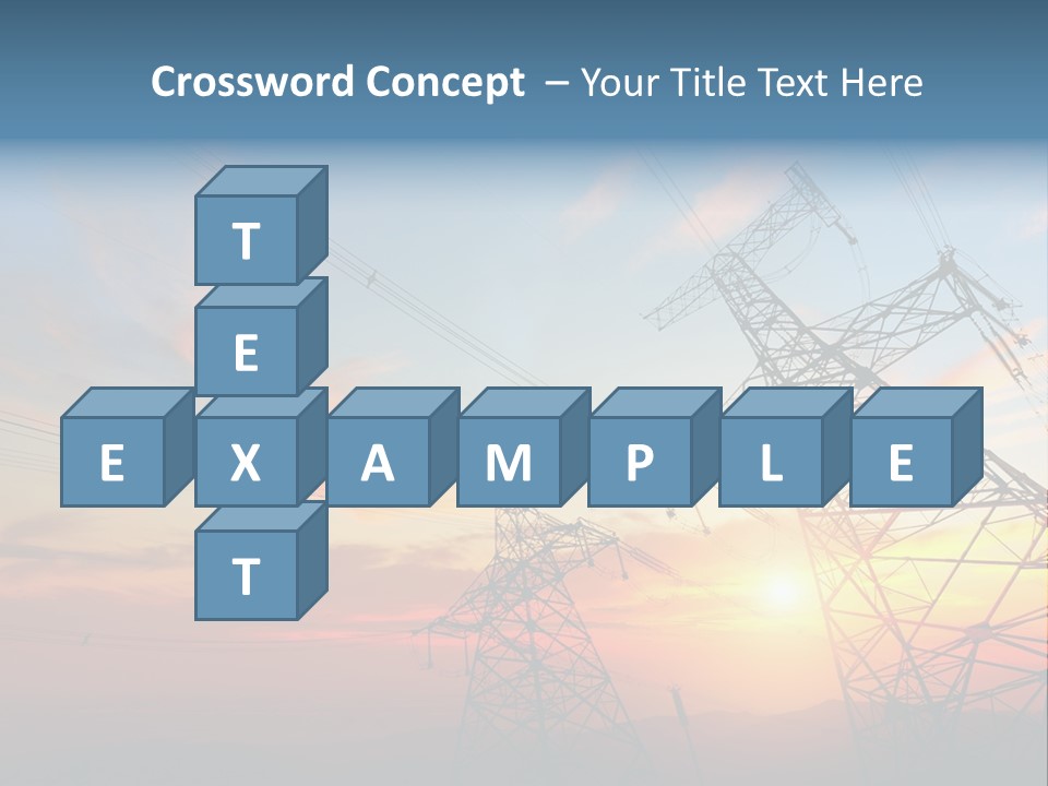 Pylon Energetic Tower PowerPoint Template
