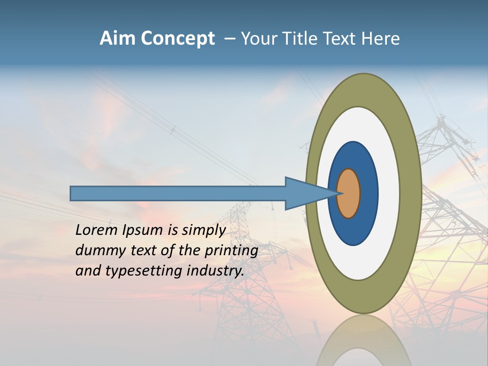 Pylon Energetic Tower PowerPoint Template