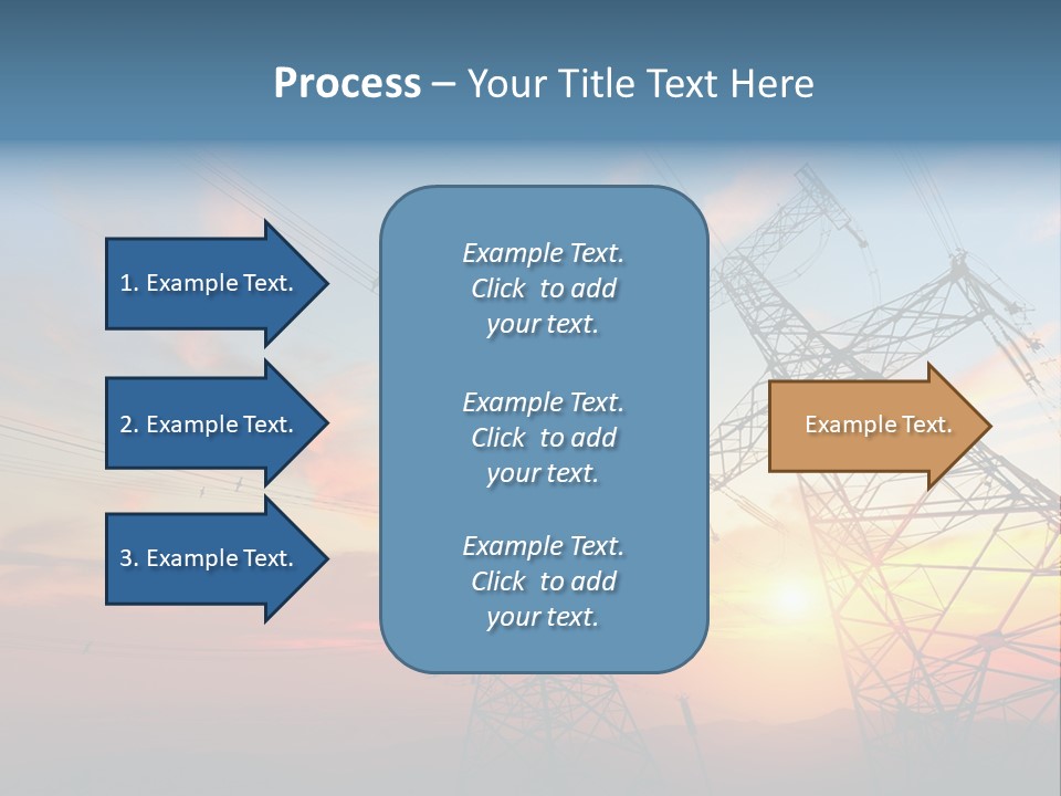 Pylon Energetic Tower PowerPoint Template