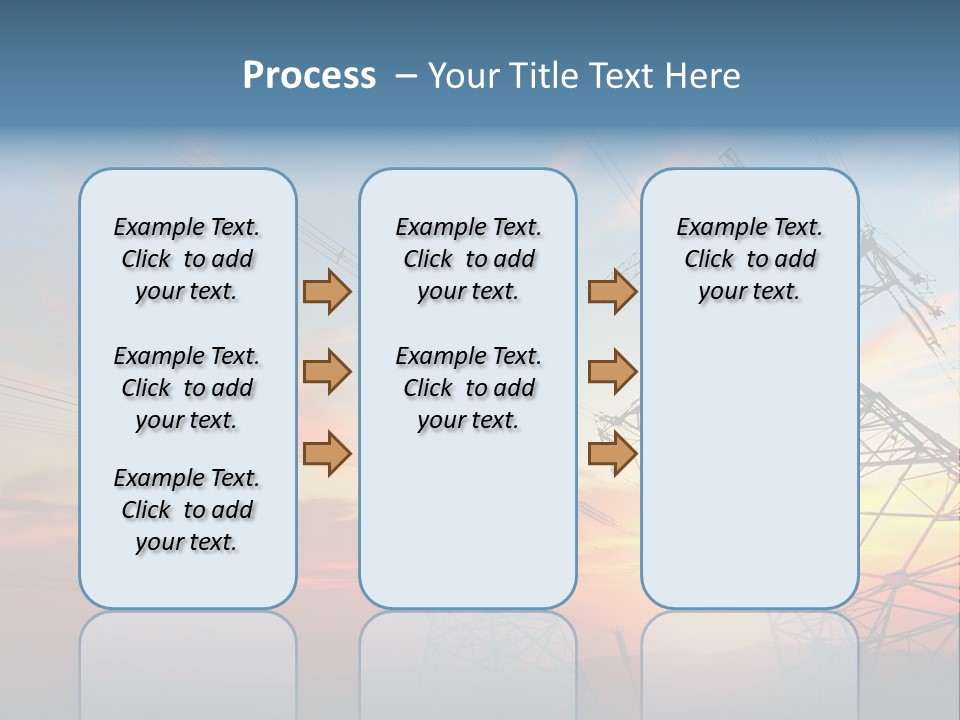 Pylon Energetic Tower PowerPoint Template