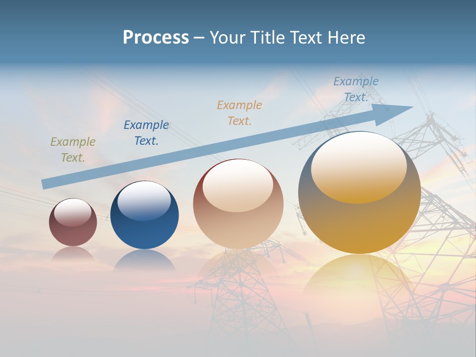 Pylon Energetic Tower PowerPoint Template