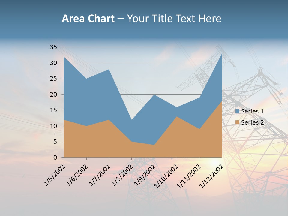 Pylon Energetic Tower PowerPoint Template