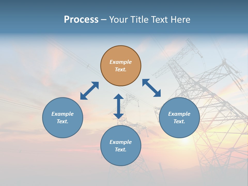 Pylon Energetic Tower PowerPoint Template