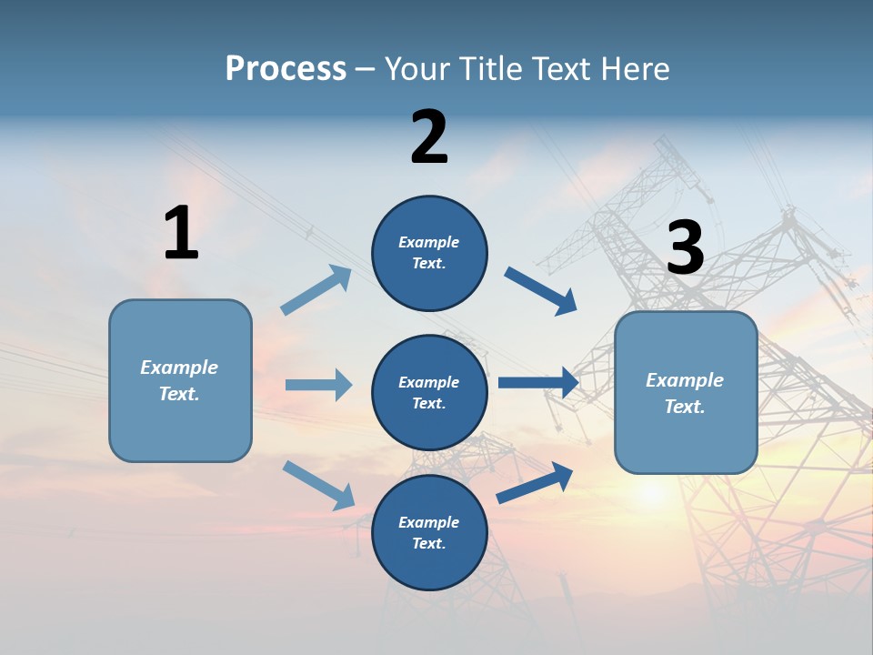 Pylon Energetic Tower PowerPoint Template
