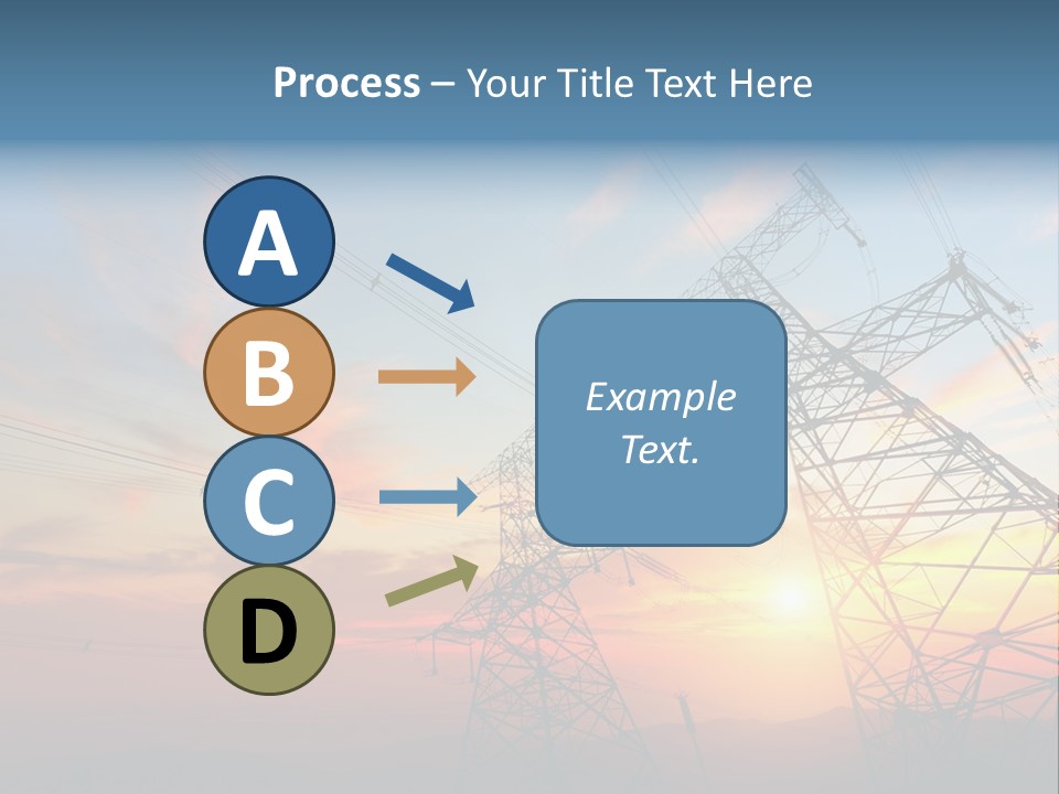 Pylon Energetic Tower PowerPoint Template