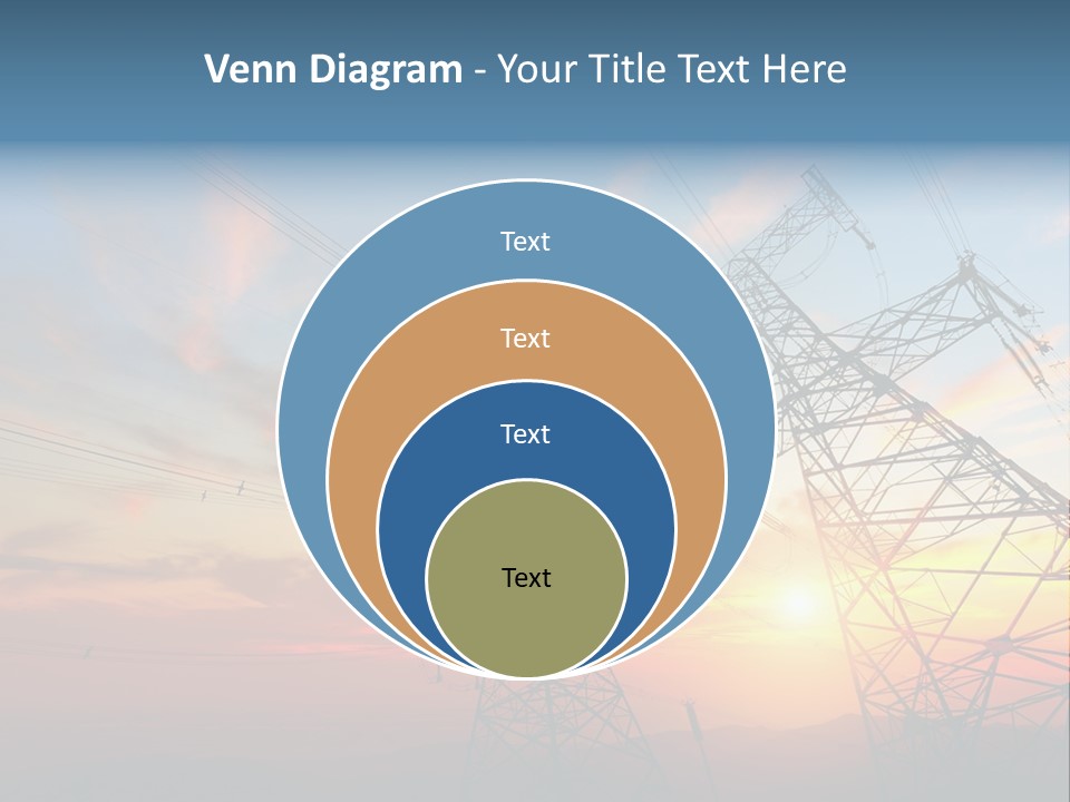 Pylon Energetic Tower PowerPoint Template