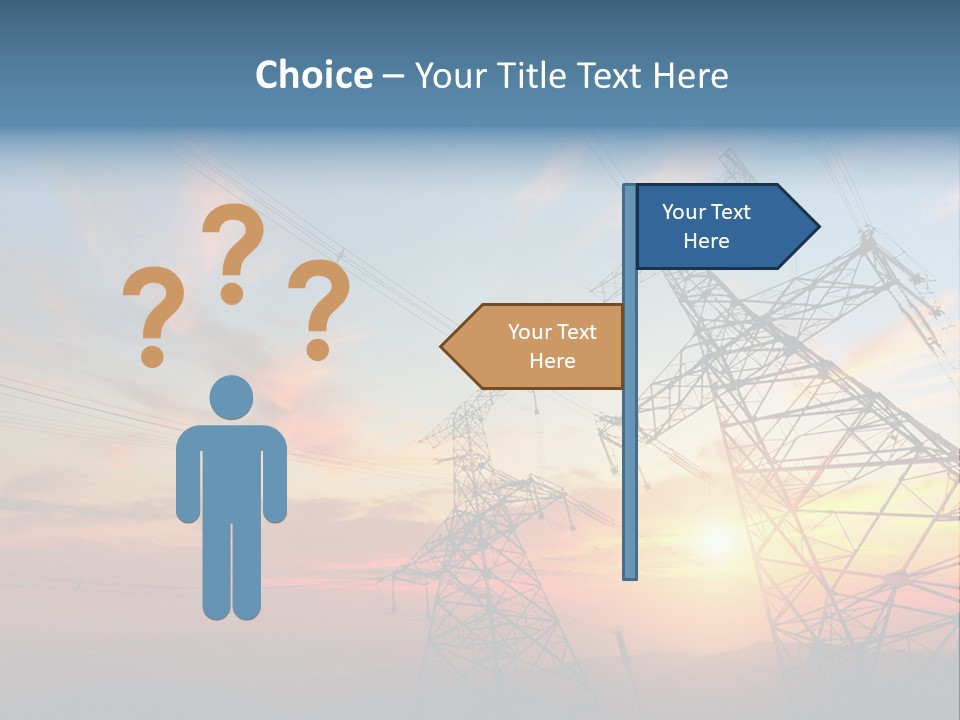 Pylon Energetic Tower PowerPoint Template
