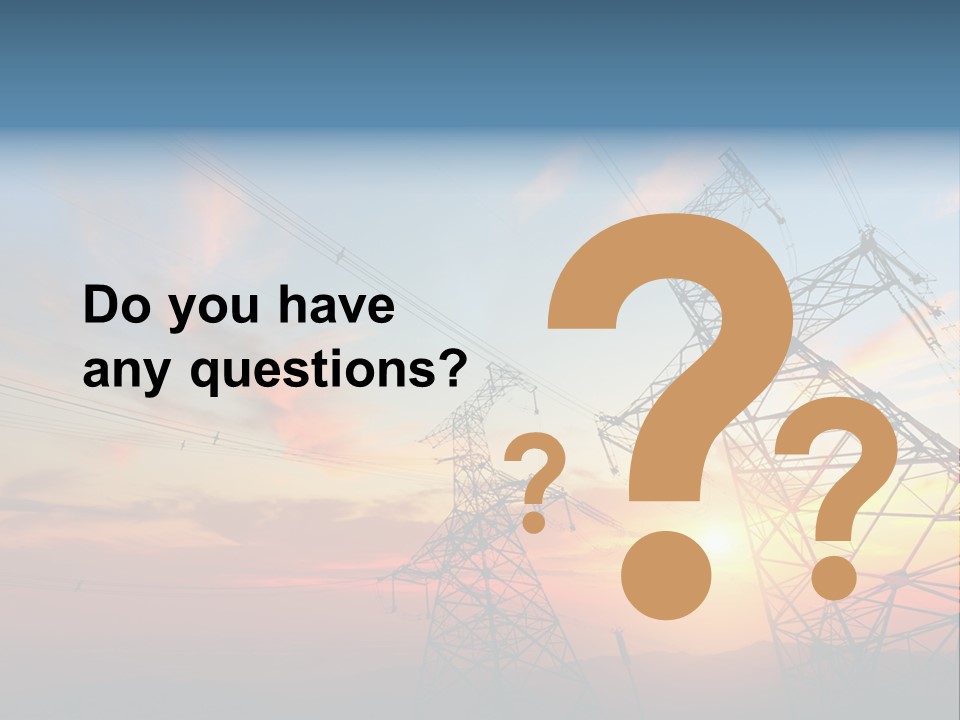 Pylon Energetic Tower PowerPoint Template