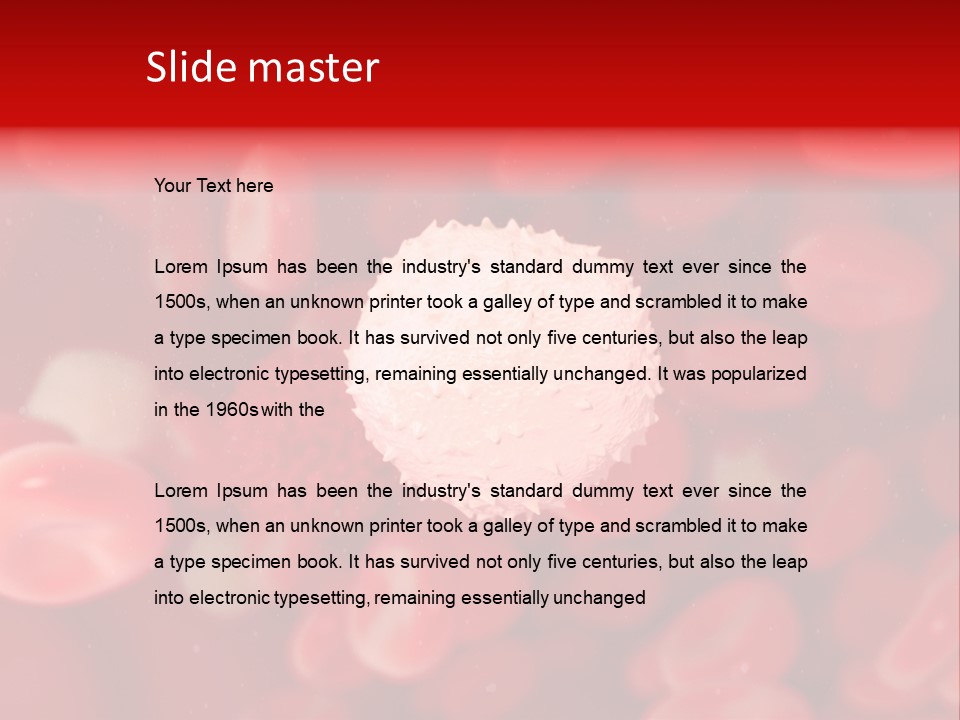 Isolated Vessel Artery PowerPoint Template