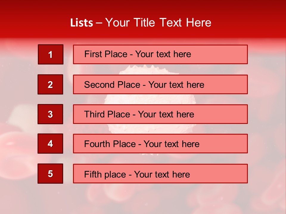 Isolated Vessel Artery PowerPoint Template
