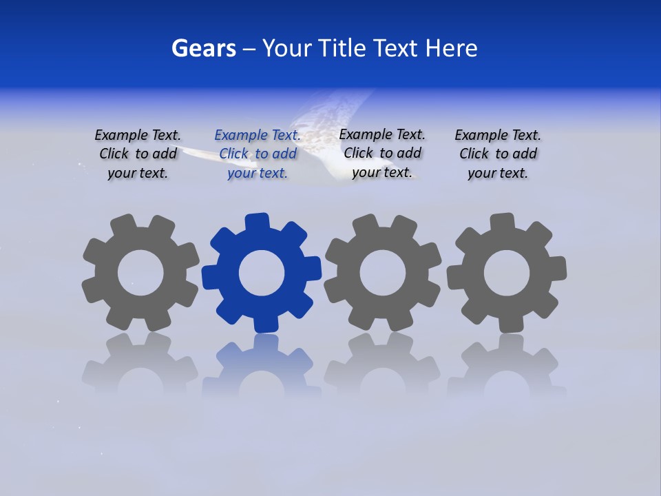 A Seagull Flying Over A Body Of Water PowerPoint Template