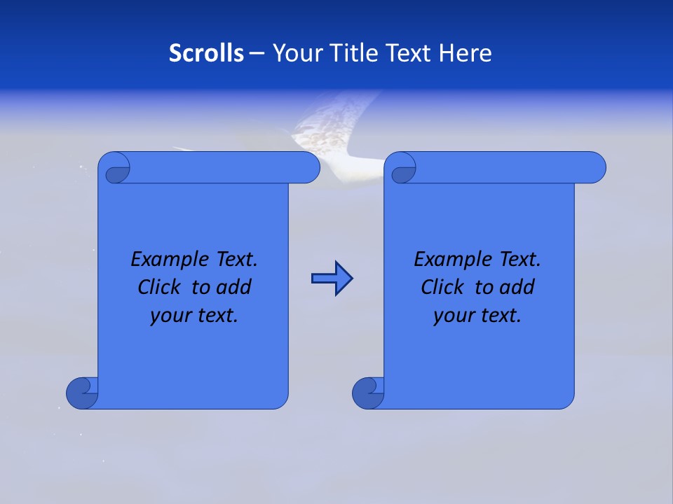 A Seagull Flying Over A Body Of Water PowerPoint Template