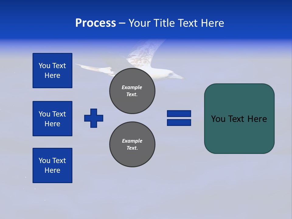 A Seagull Flying Over A Body Of Water PowerPoint Template