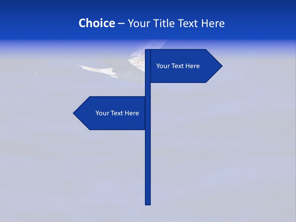 A Seagull Flying Over A Body Of Water PowerPoint Template