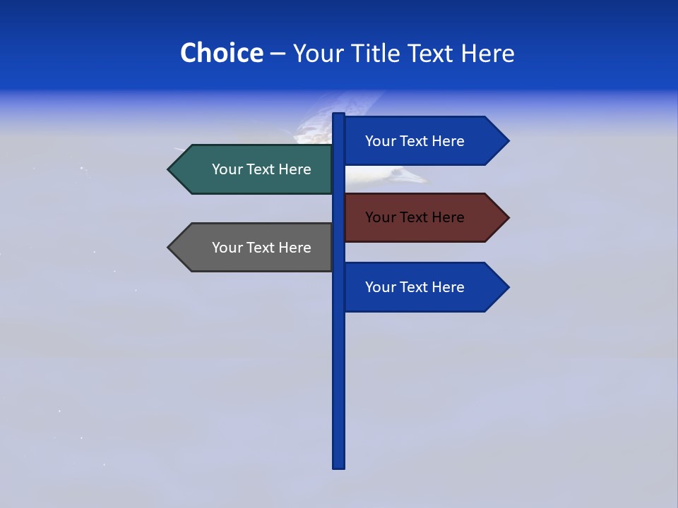 A Seagull Flying Over A Body Of Water PowerPoint Template