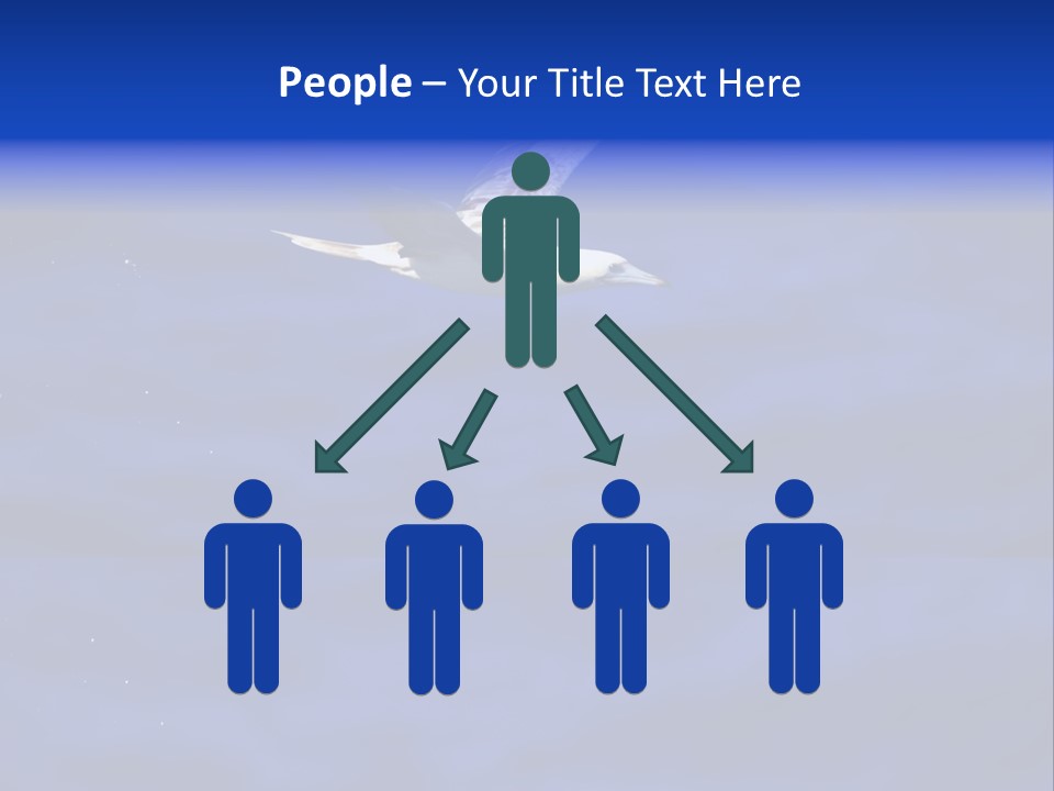 A Seagull Flying Over A Body Of Water PowerPoint Template