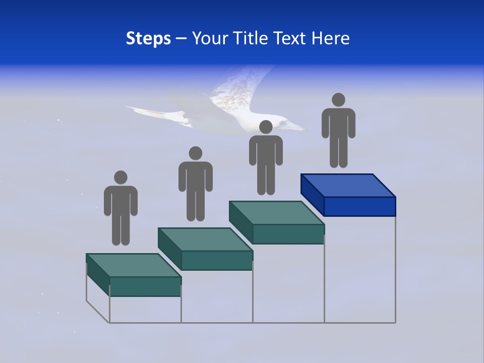 A Seagull Flying Over A Body Of Water PowerPoint Template