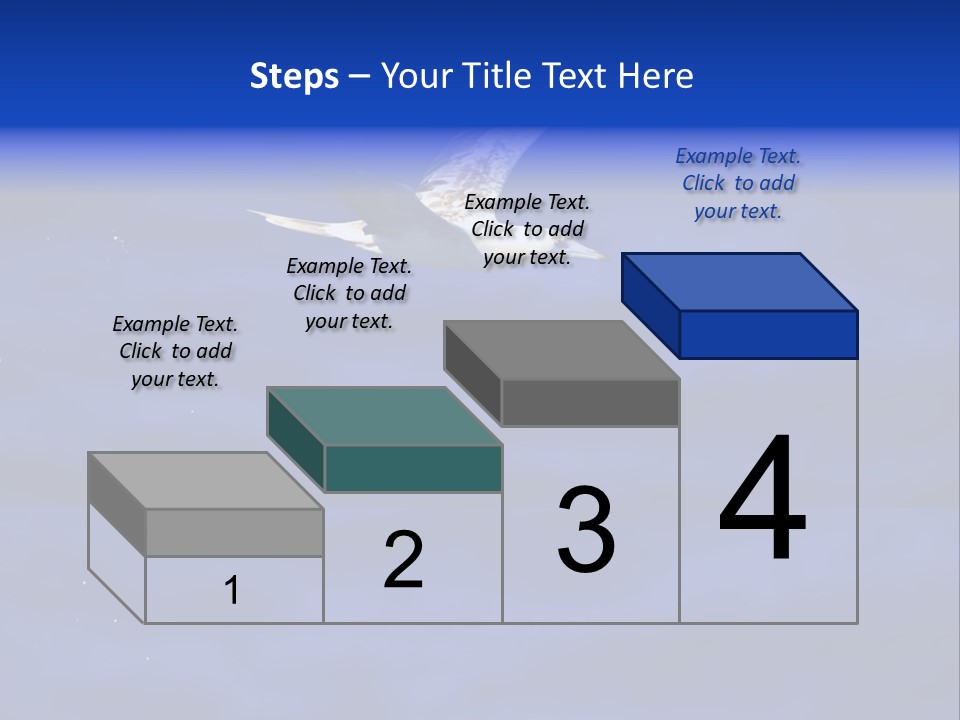 A Seagull Flying Over A Body Of Water PowerPoint Template