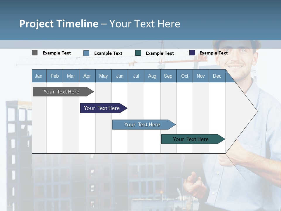 A Man In A Hard Hat Giving A Thumbs Up PowerPoint Template