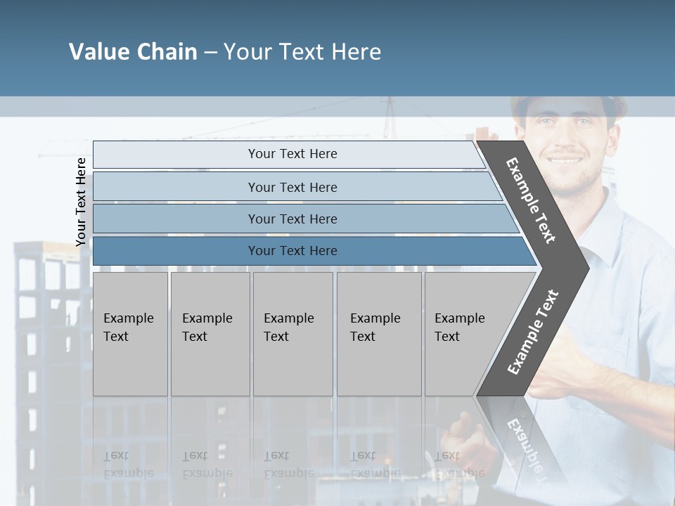 A Man In A Hard Hat Giving A Thumbs Up PowerPoint Template
