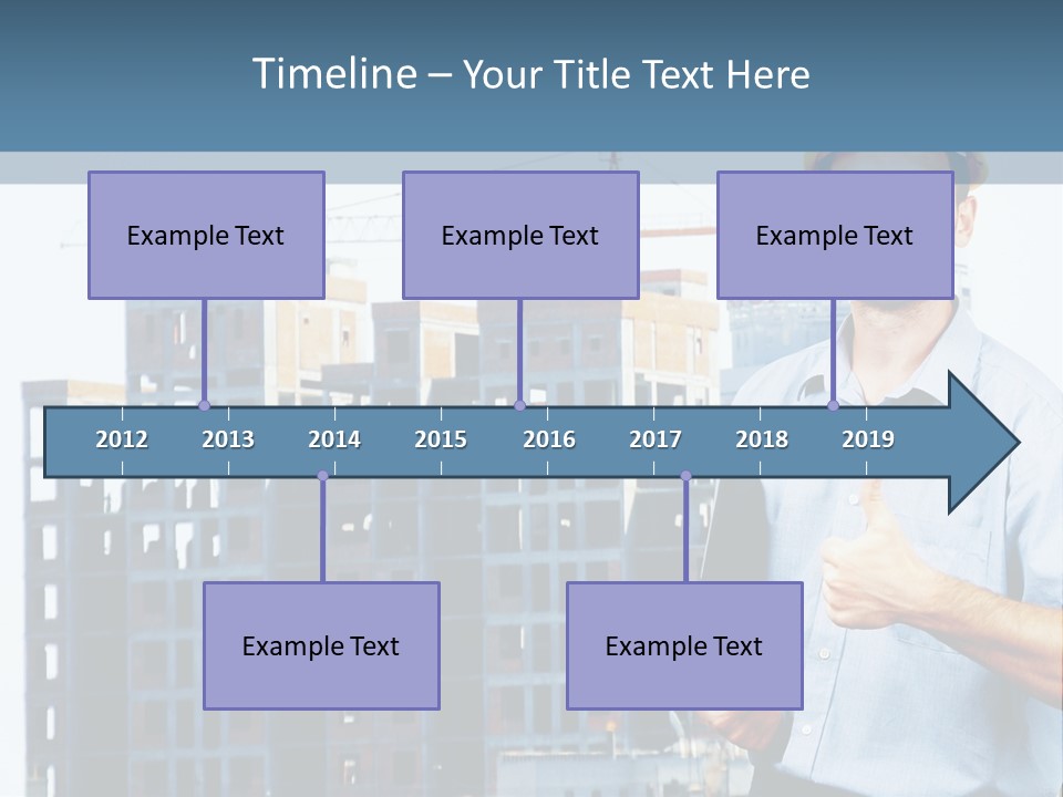 A Man In A Hard Hat Giving A Thumbs Up PowerPoint Template