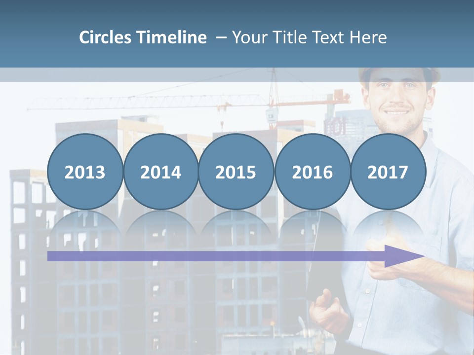 A Man In A Hard Hat Giving A Thumbs Up PowerPoint Template