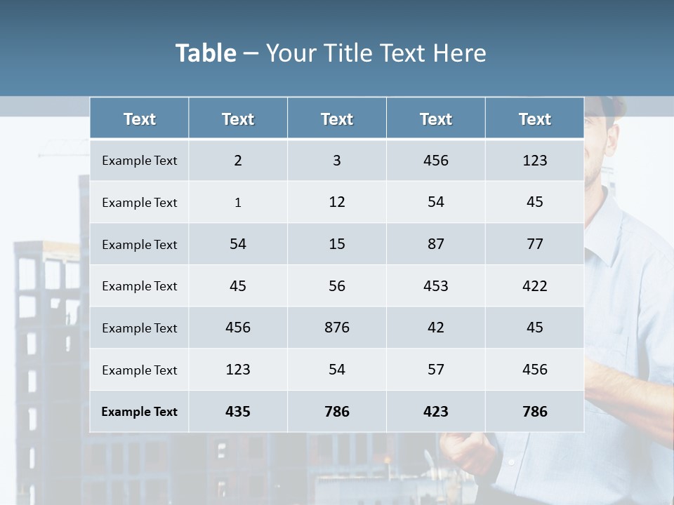 A Man In A Hard Hat Giving A Thumbs Up PowerPoint Template