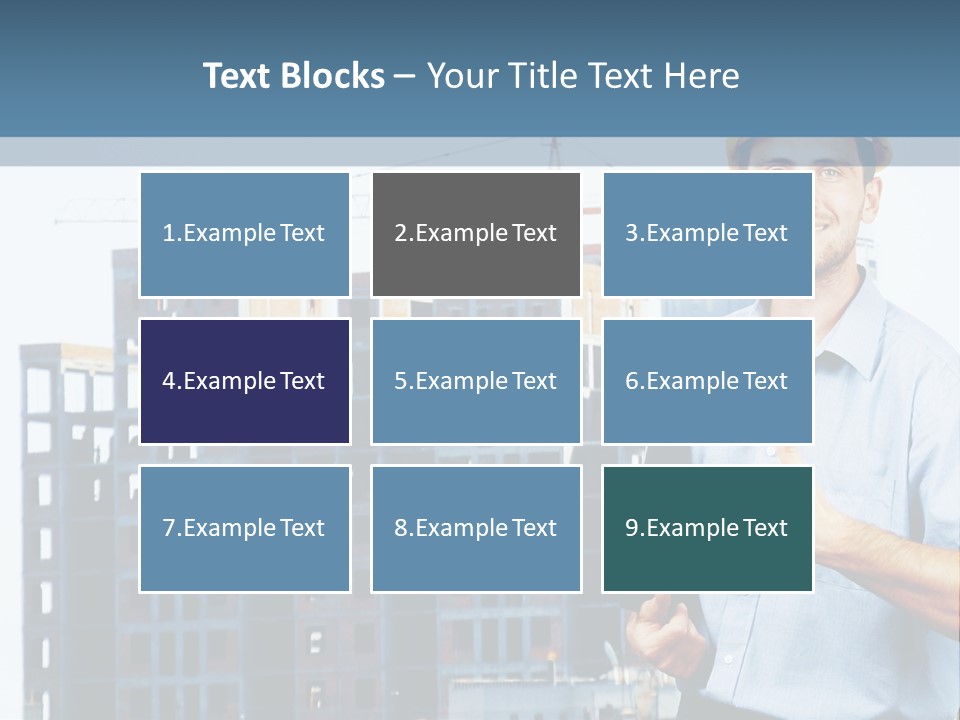 A Man In A Hard Hat Giving A Thumbs Up PowerPoint Template