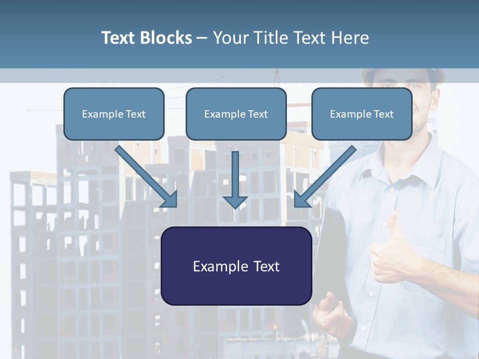 A Man In A Hard Hat Giving A Thumbs Up PowerPoint Template