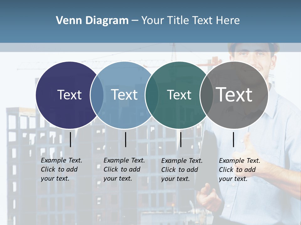 A Man In A Hard Hat Giving A Thumbs Up PowerPoint Template