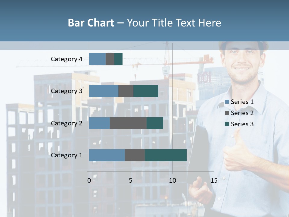 A Man In A Hard Hat Giving A Thumbs Up PowerPoint Template