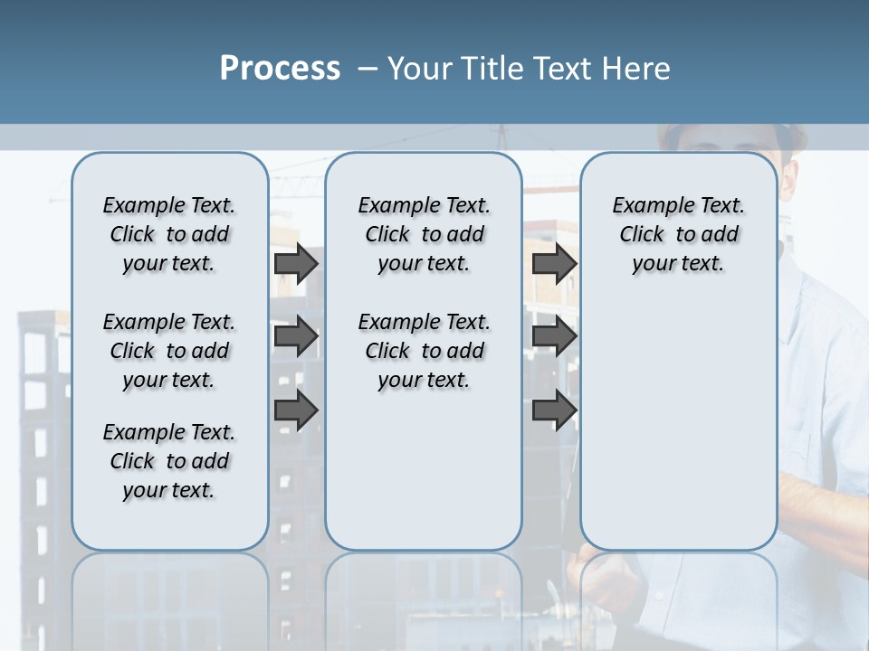 A Man In A Hard Hat Giving A Thumbs Up PowerPoint Template