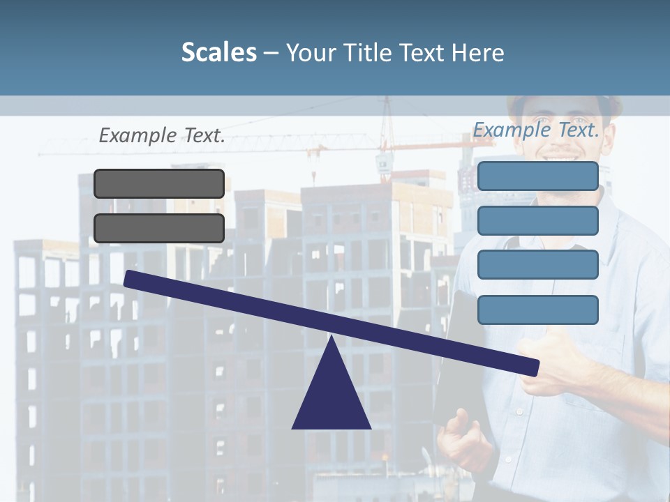A Man In A Hard Hat Giving A Thumbs Up PowerPoint Template