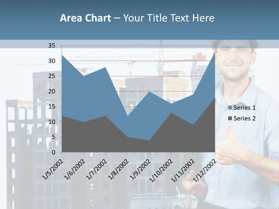 A Man In A Hard Hat Giving A Thumbs Up PowerPoint Template