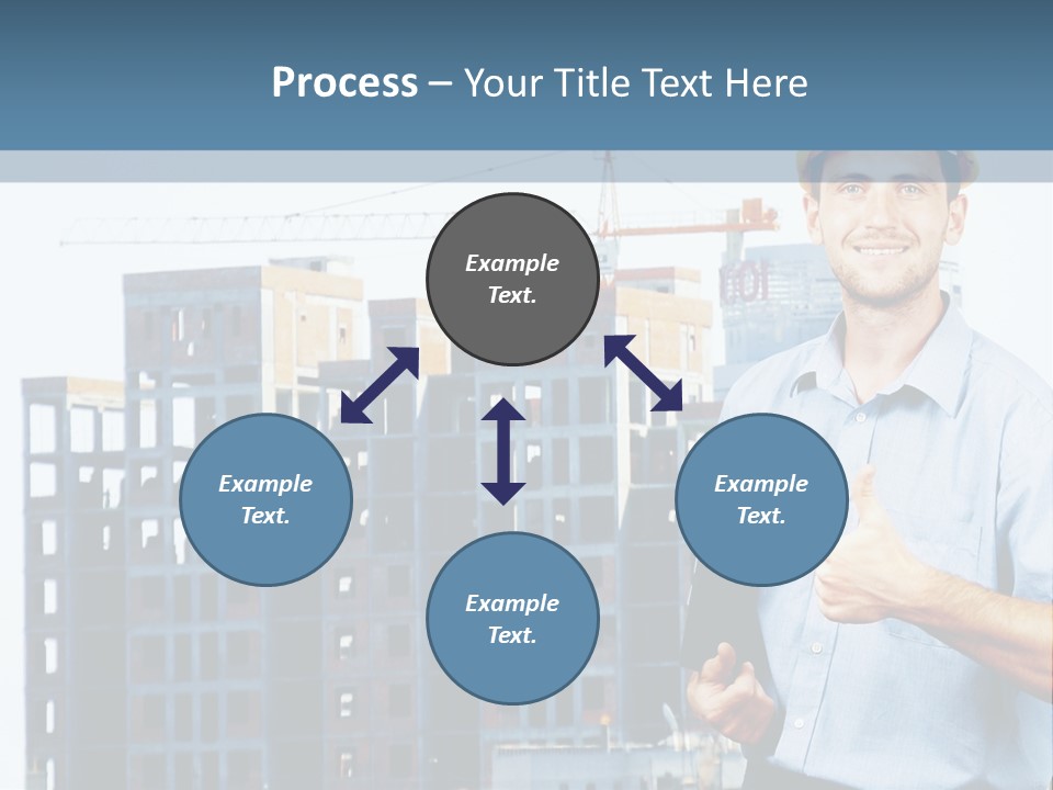 A Man In A Hard Hat Giving A Thumbs Up PowerPoint Template