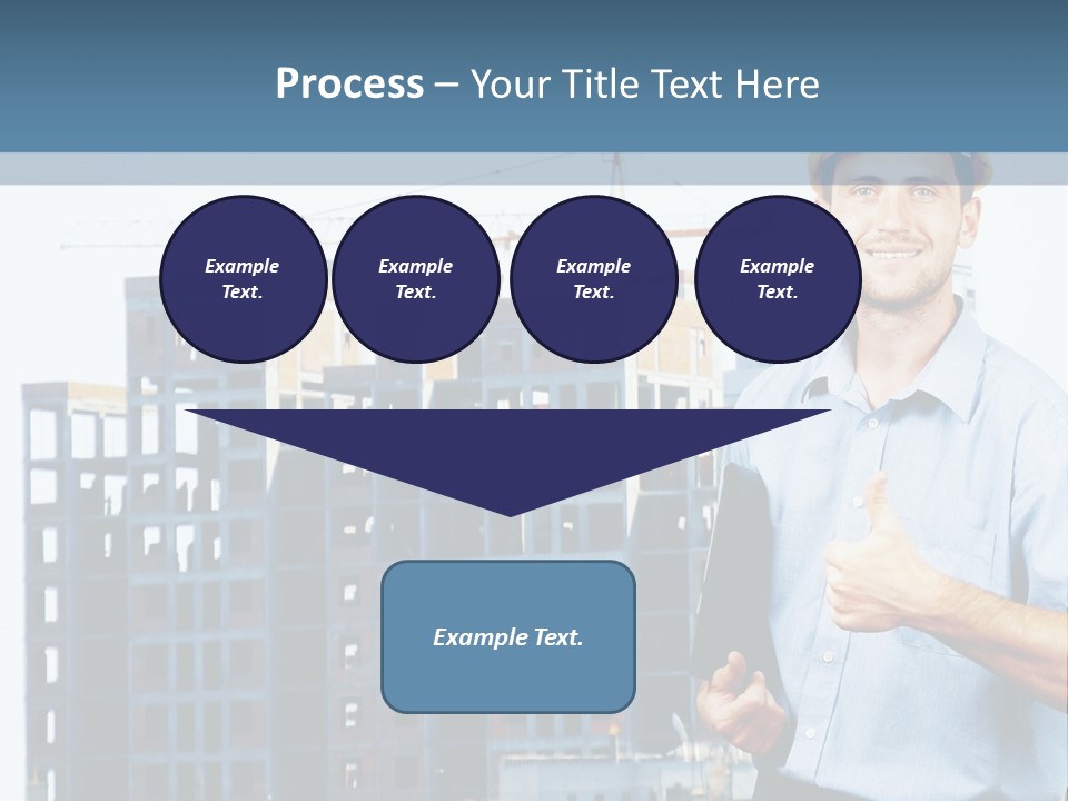 A Man In A Hard Hat Giving A Thumbs Up PowerPoint Template