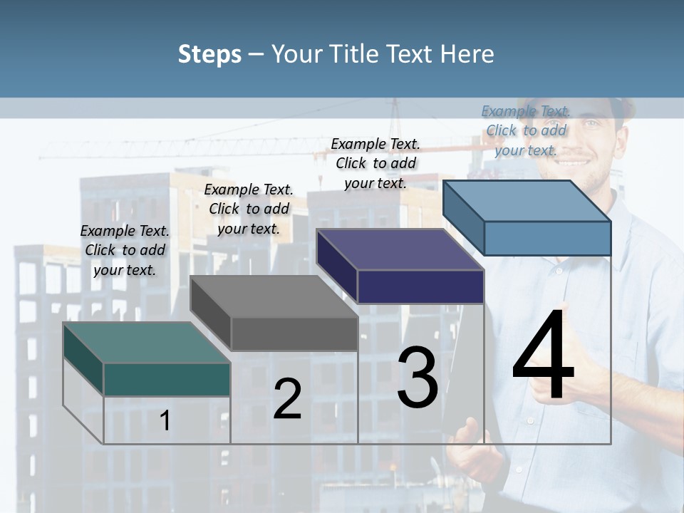 A Man In A Hard Hat Giving A Thumbs Up PowerPoint Template