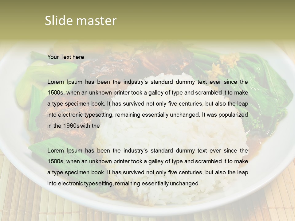 Traditional White Closeup PowerPoint Template