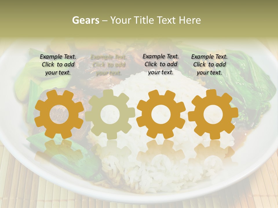 Traditional White Closeup PowerPoint Template